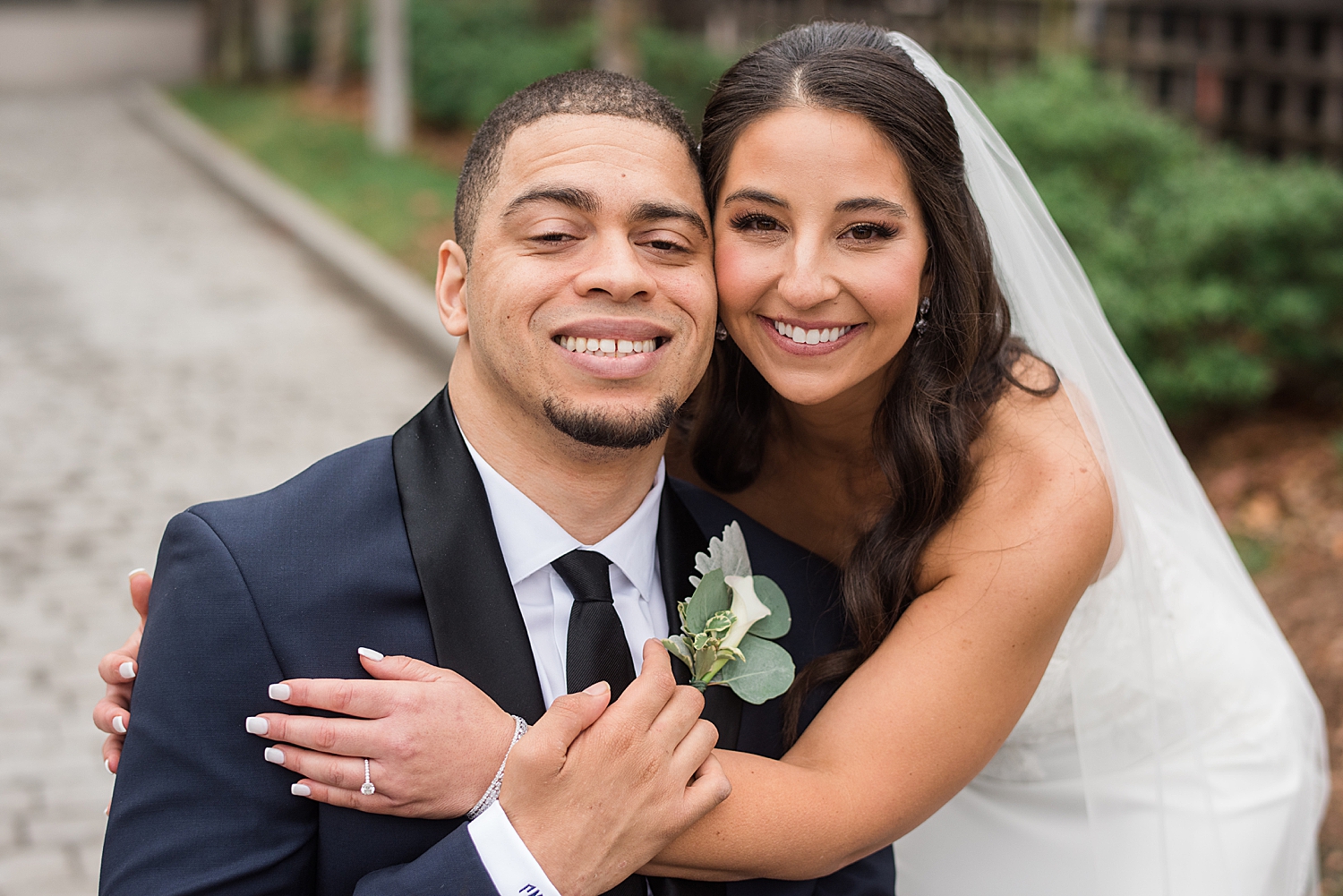 bride and groom portrait