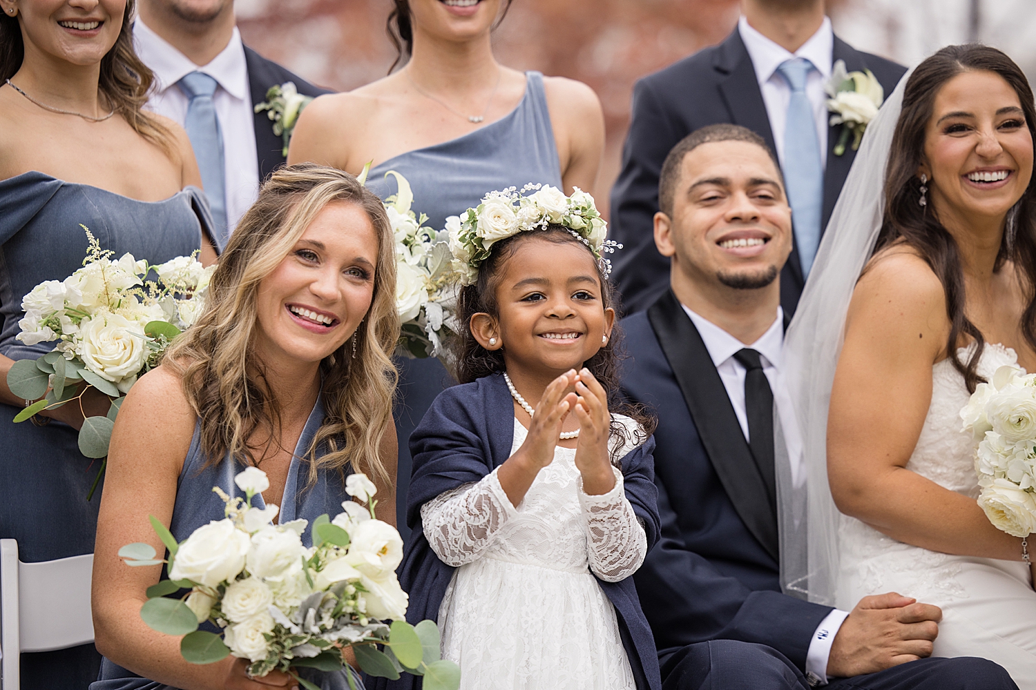 wedding party cheers