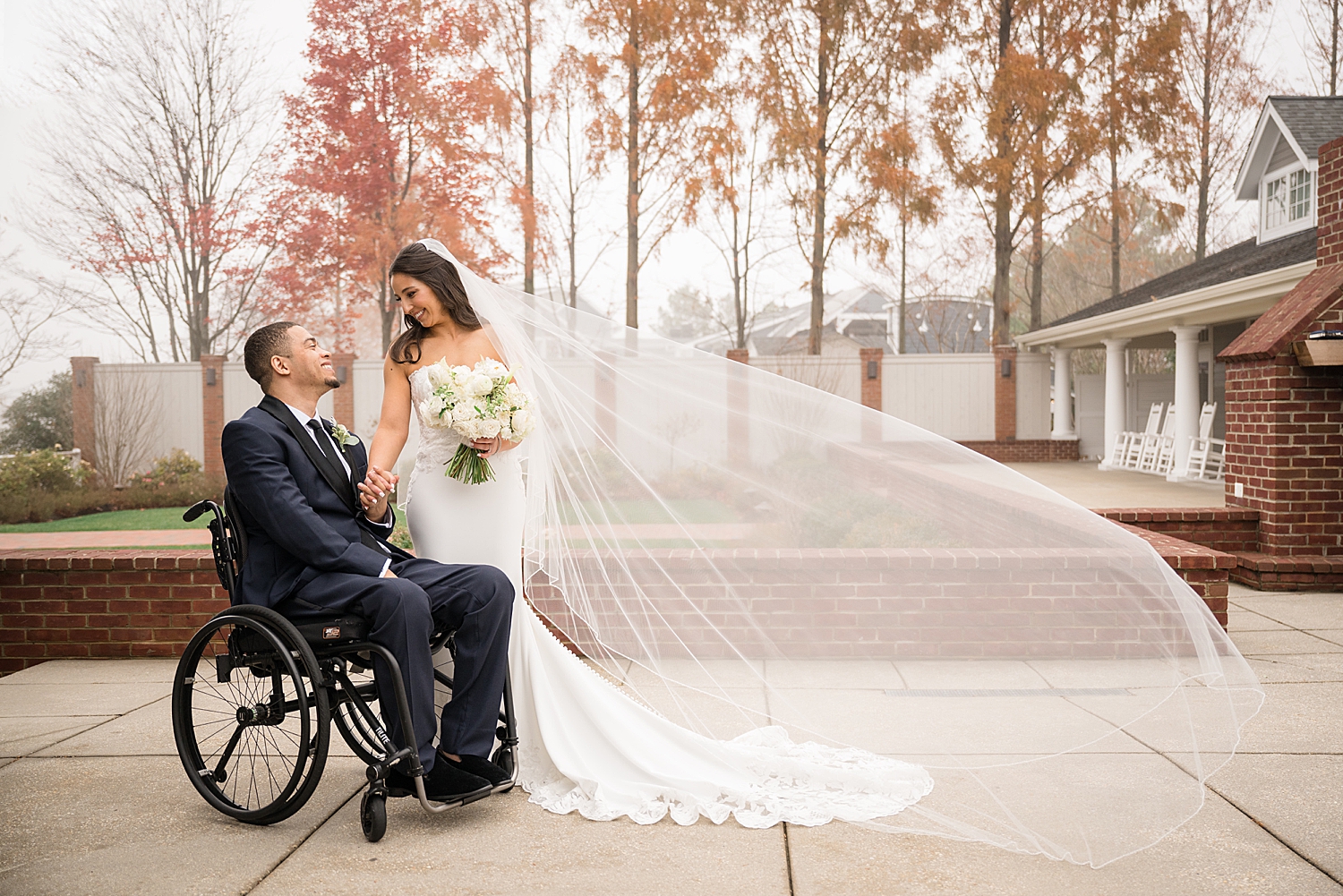 bride and groom portrait