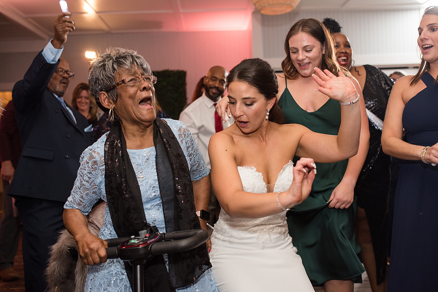 guests dancing candid