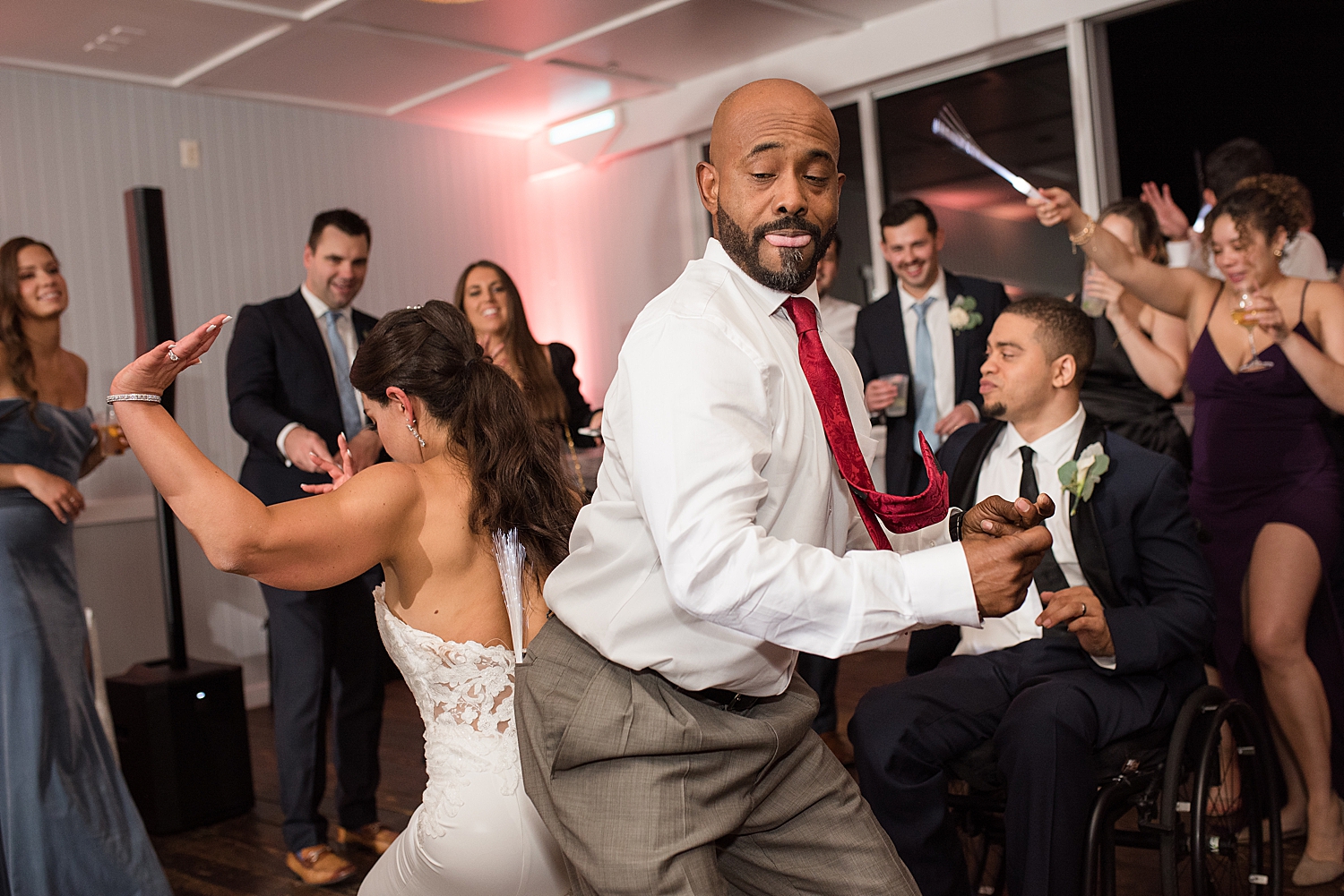 guests dancing candid