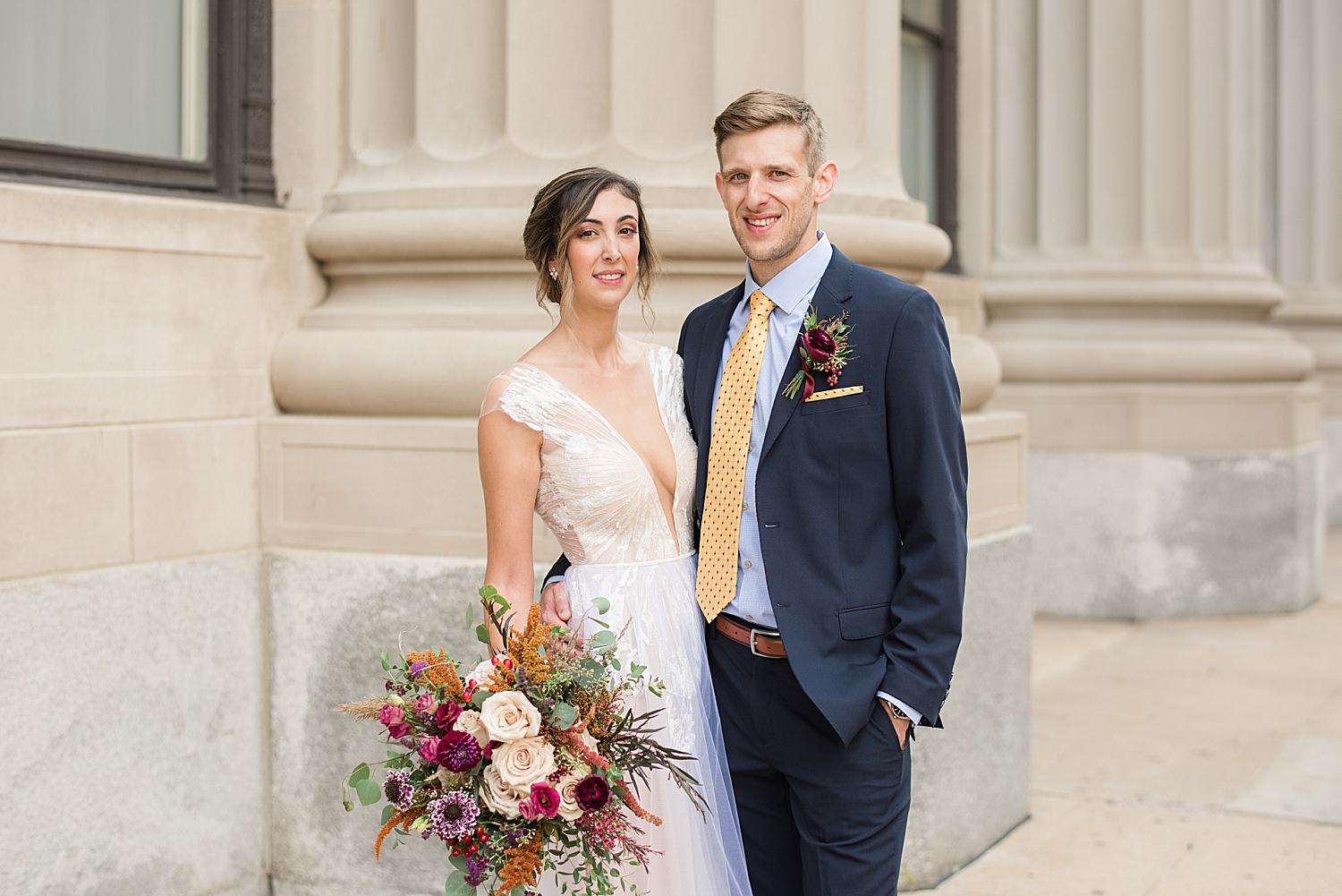 bride and groom portrait baltimore