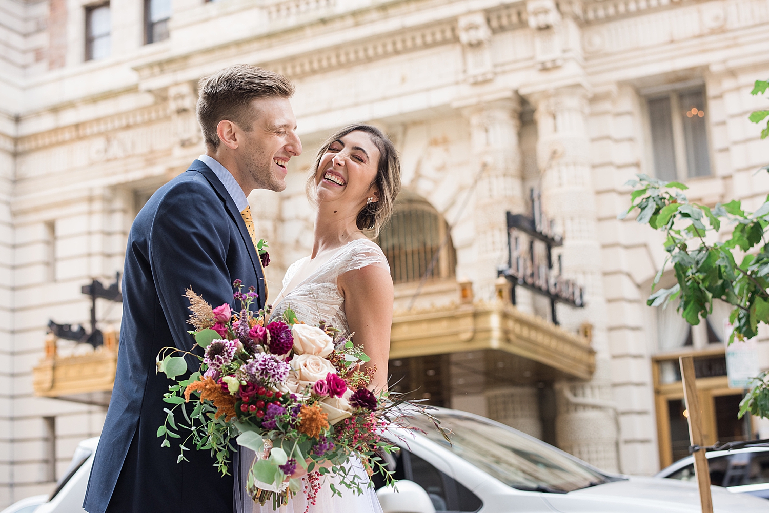 bride and groom portrait belvedere baltimore