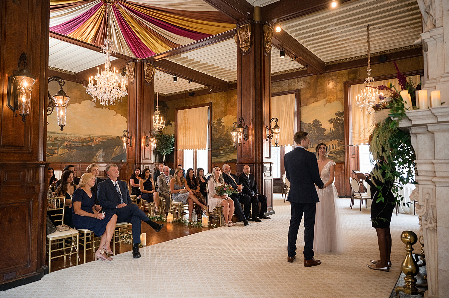 bride and groom first dance