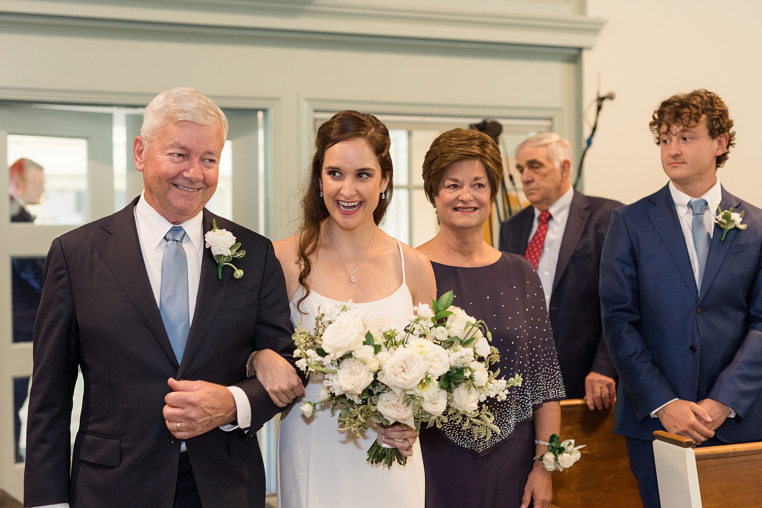 bride enters ceremony