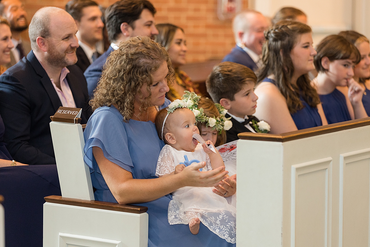 candid guests during ceremony