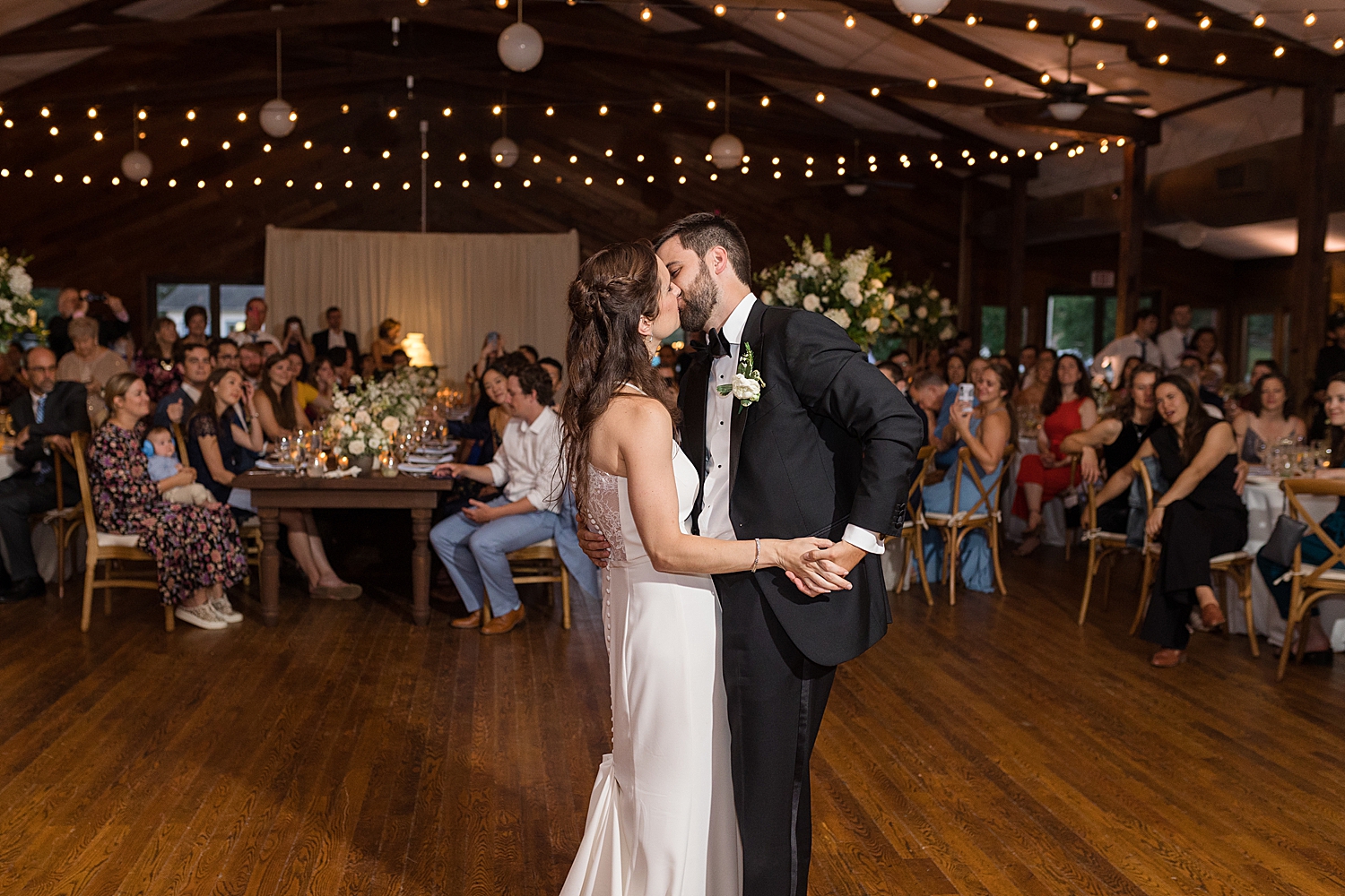 bride and groom first dance