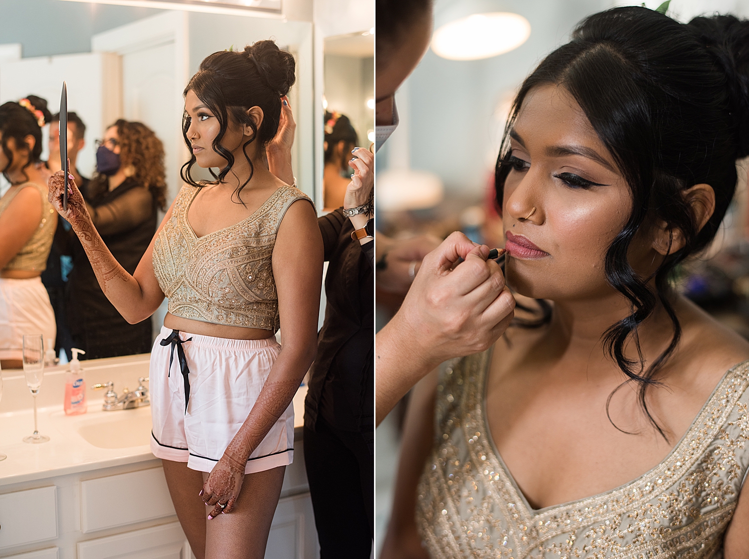 bride getting ready