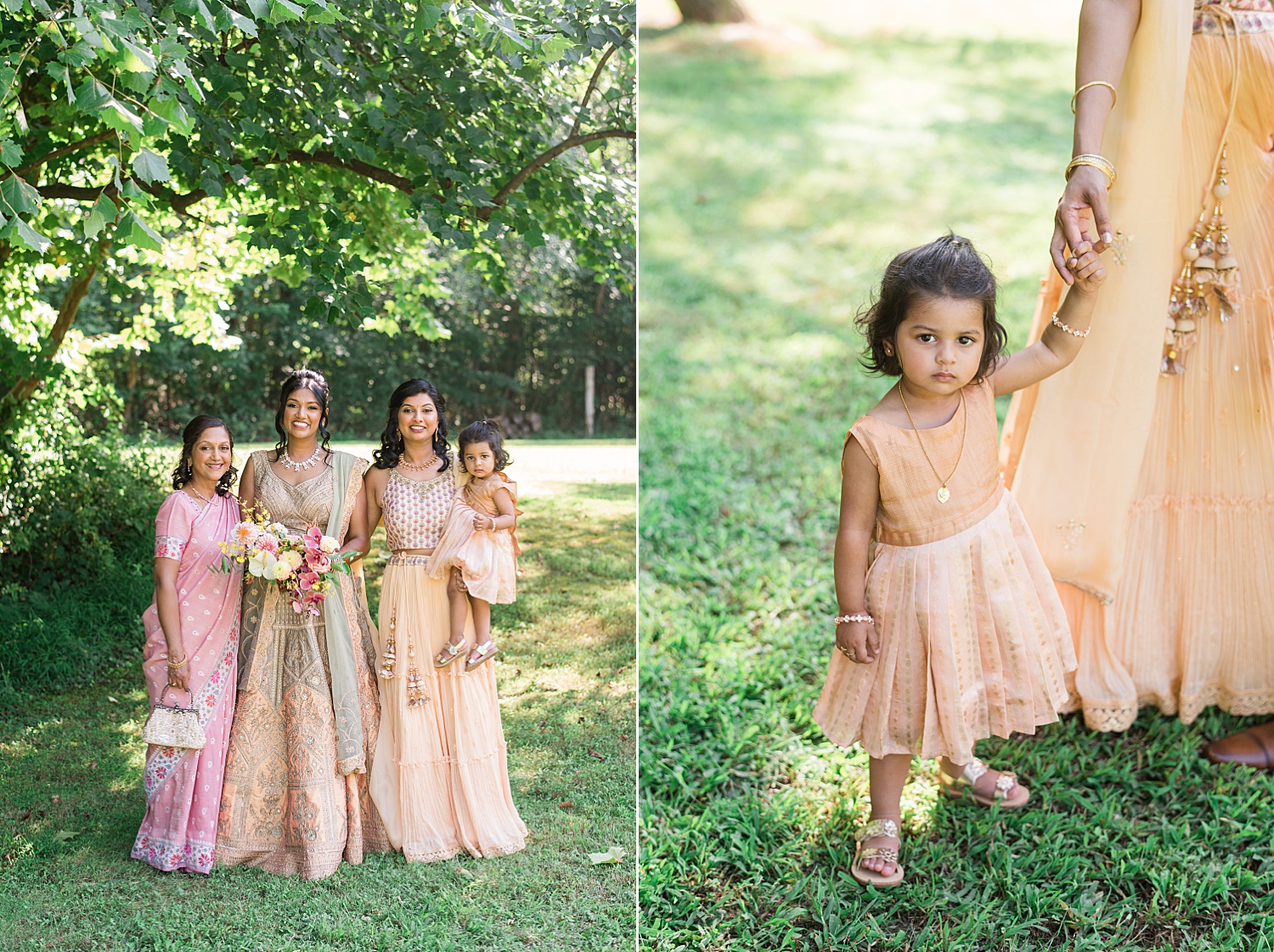 bride with family