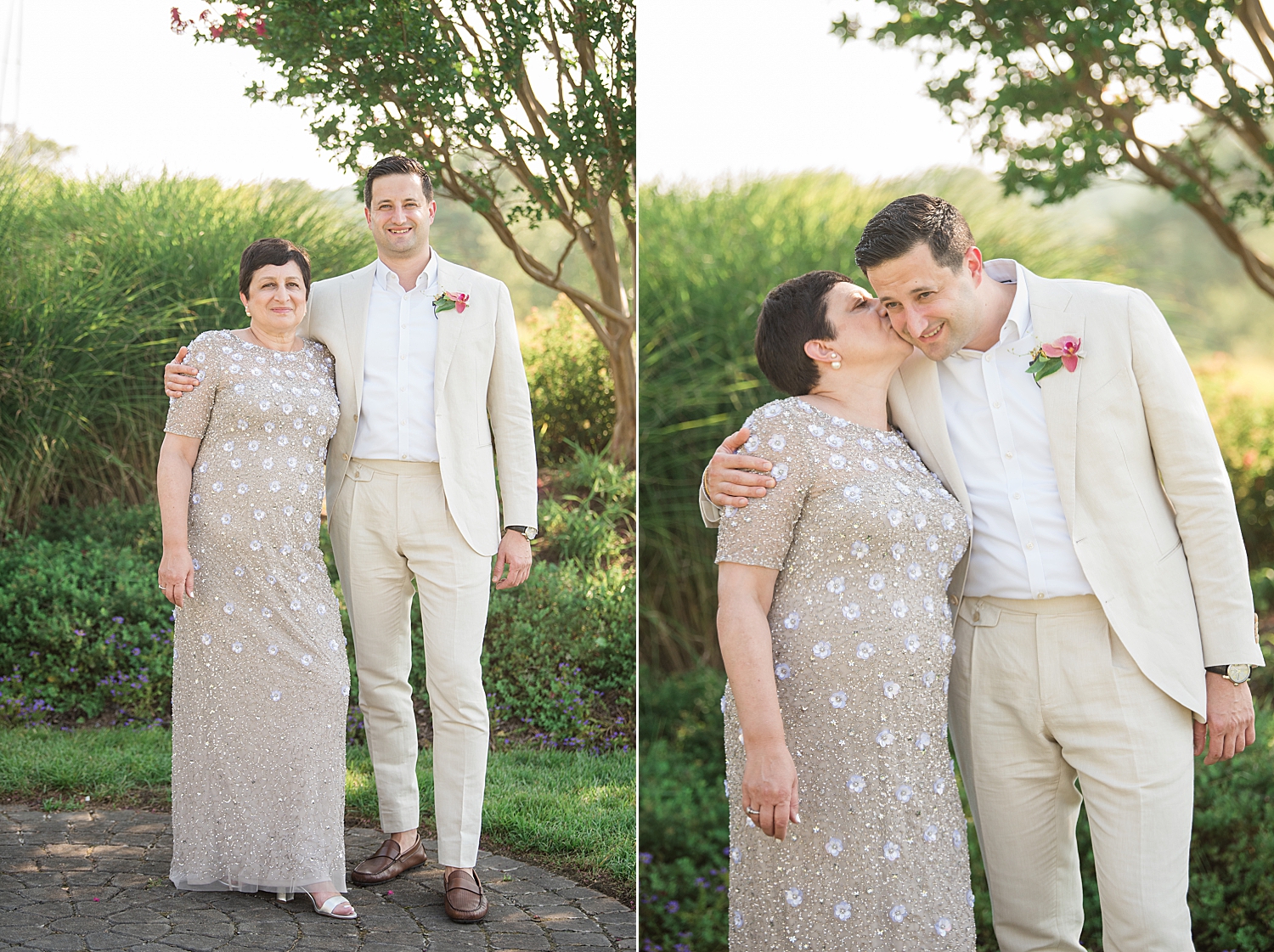 groom with his mom