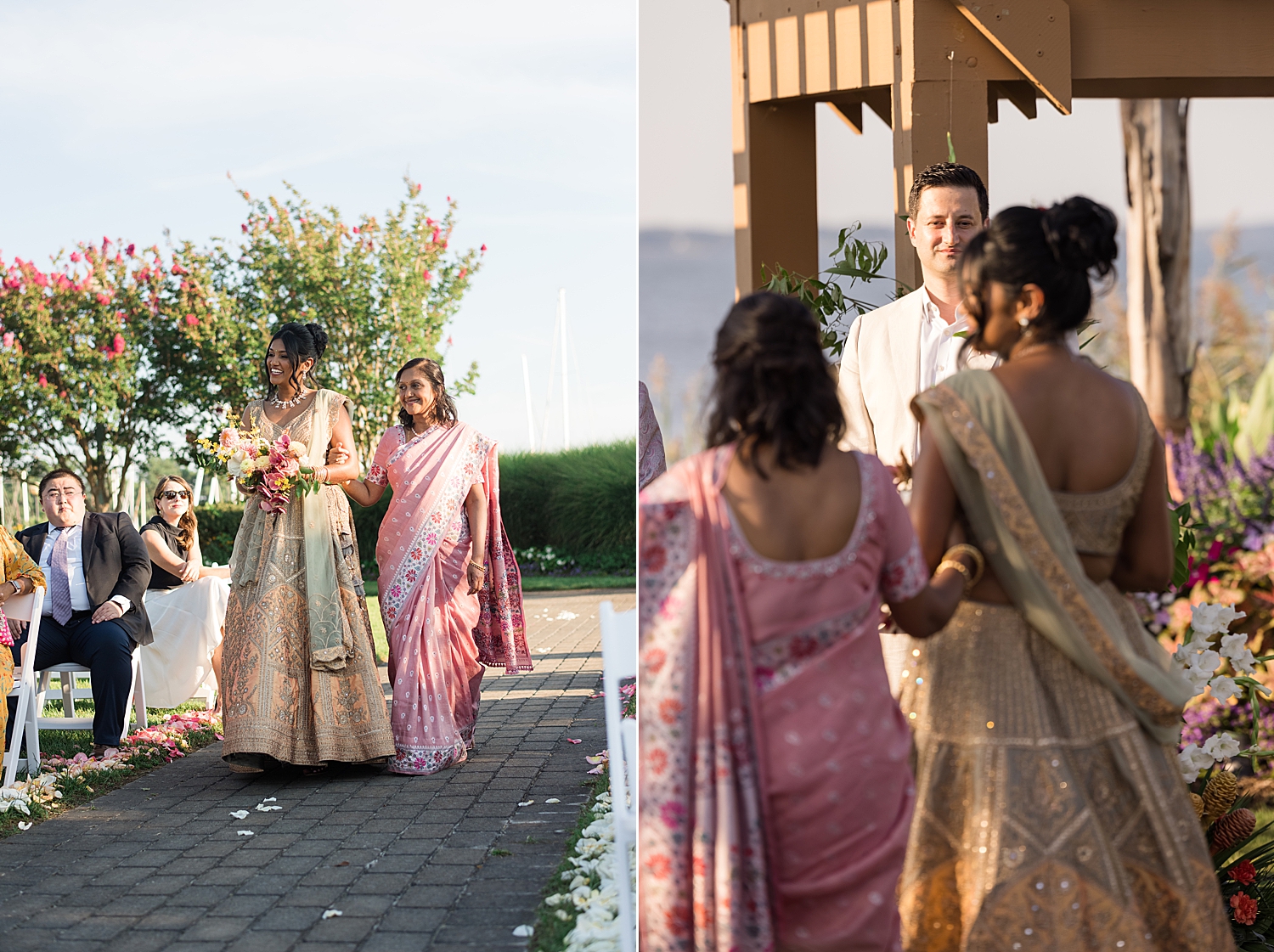 bride enters ceremony