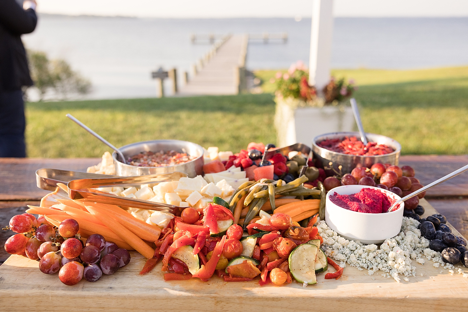 cocktail hour food spread