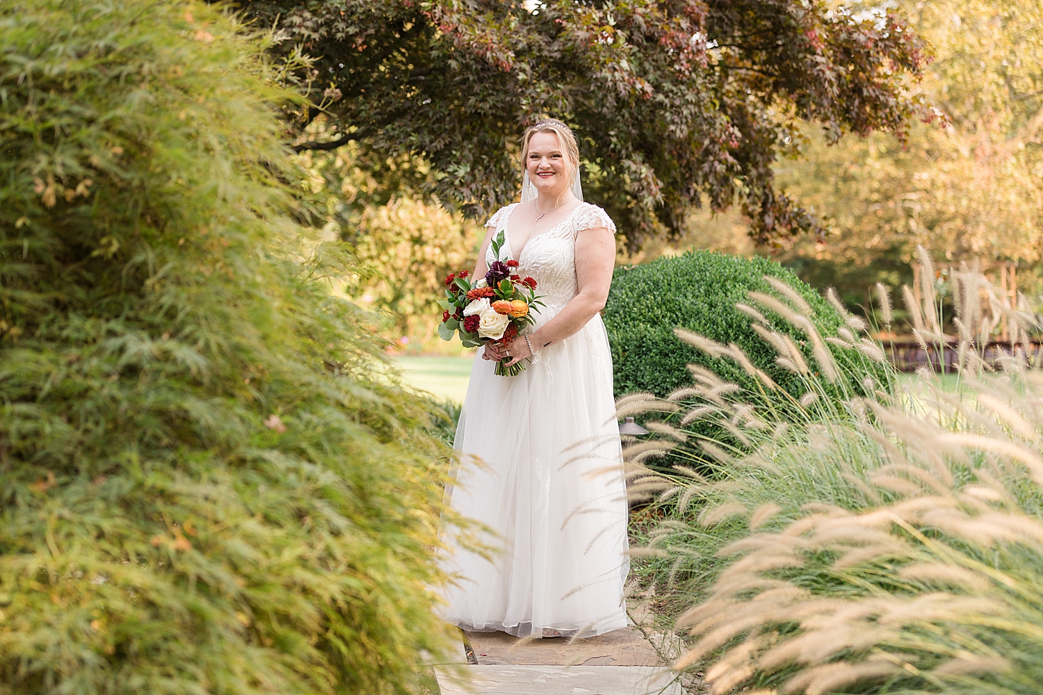 bridal portrait tusculum farm