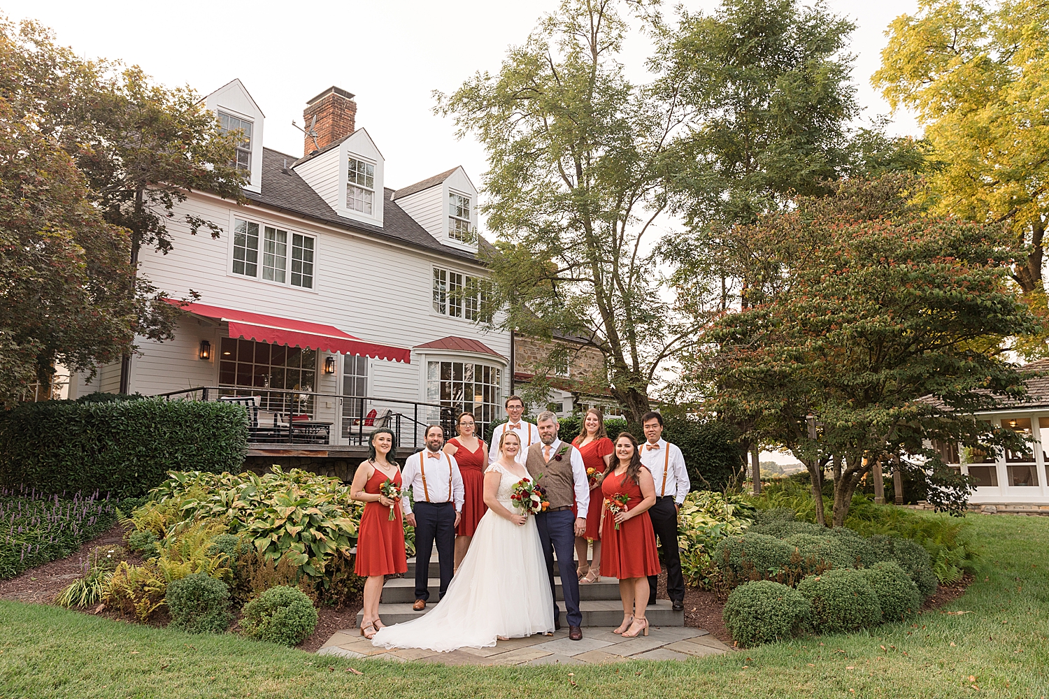 full wedding party tusculum farm