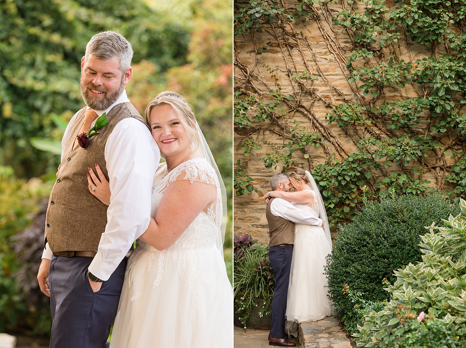 bride and groom couple portrait