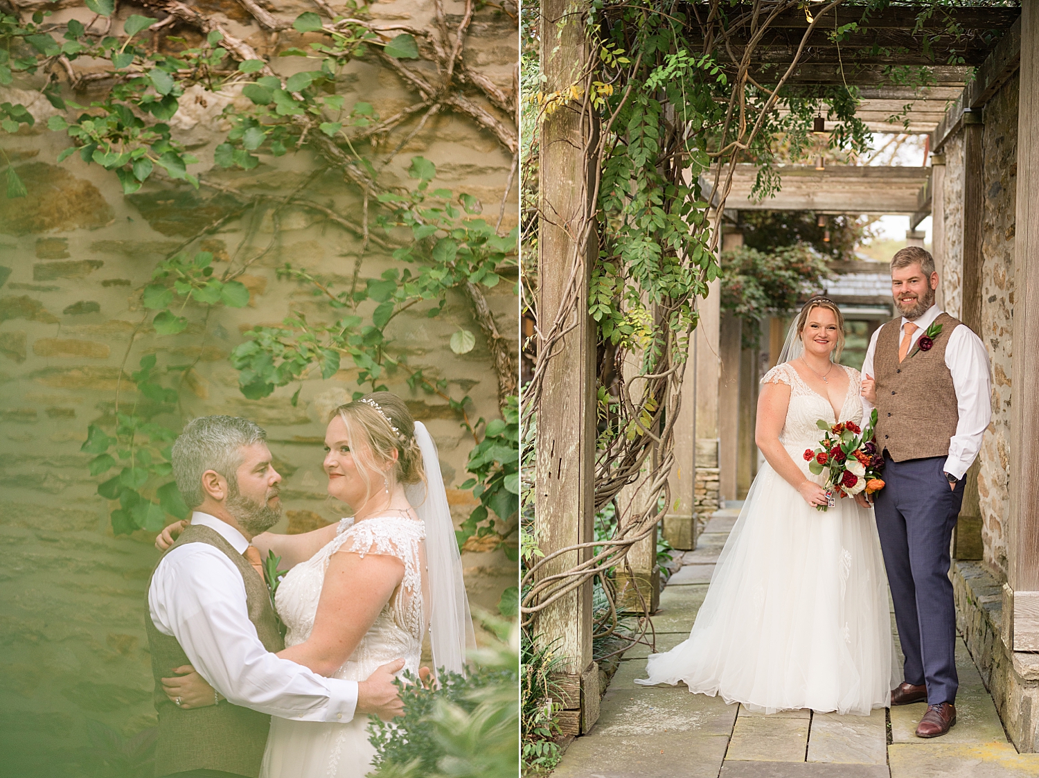 bride and groom couple portrait