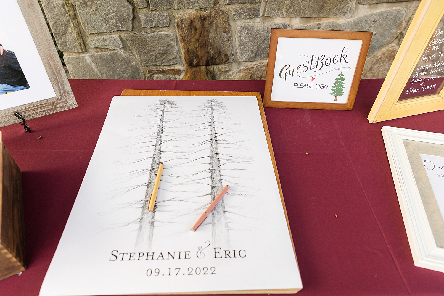 guest book frame