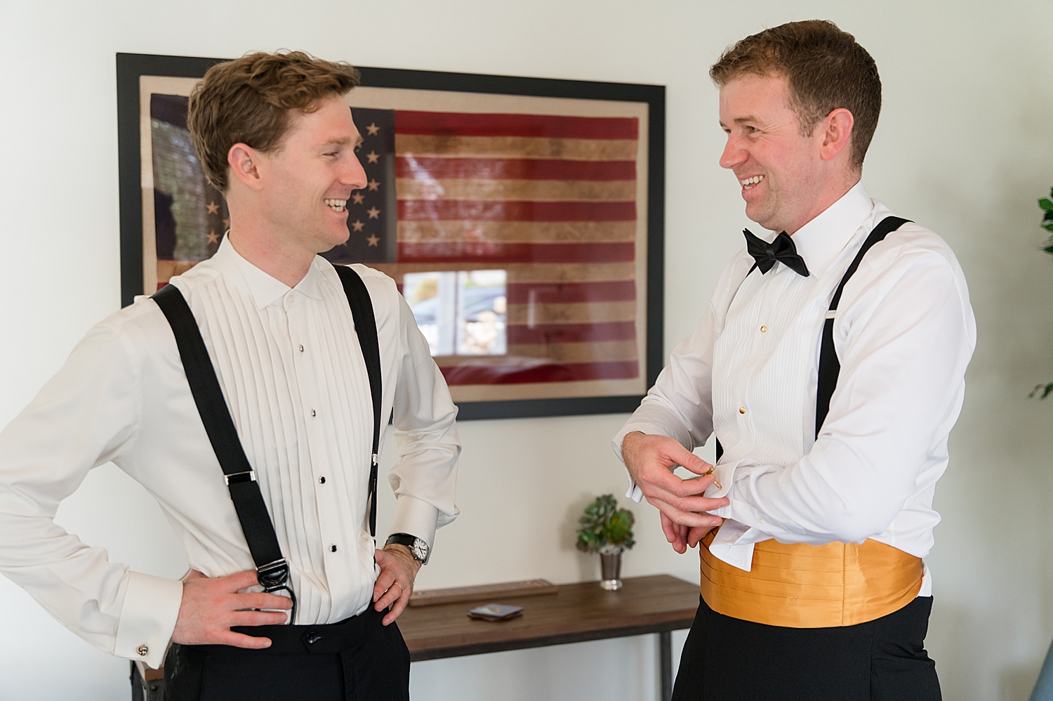 groom getting ready