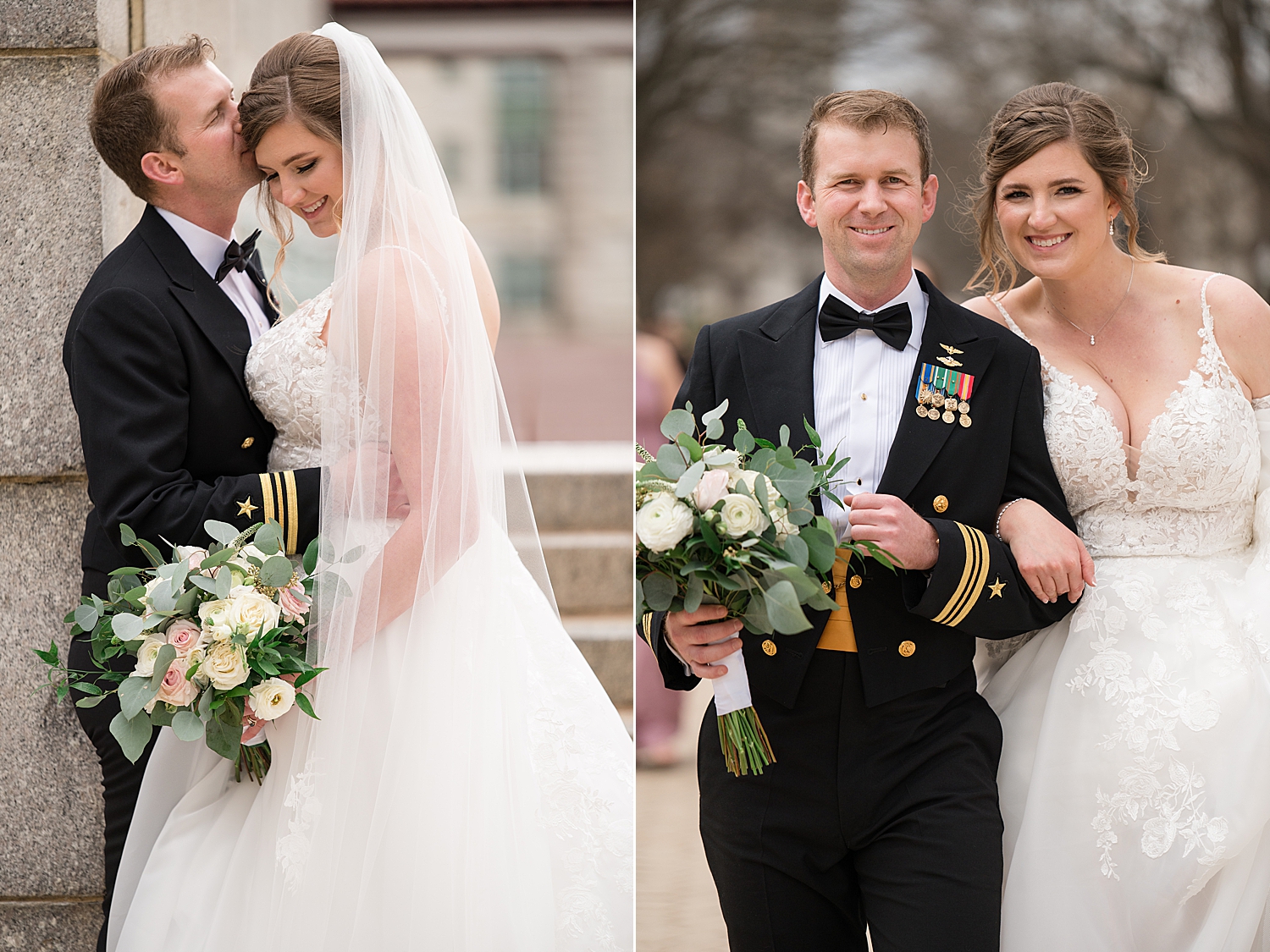 bride and groom couple portrait