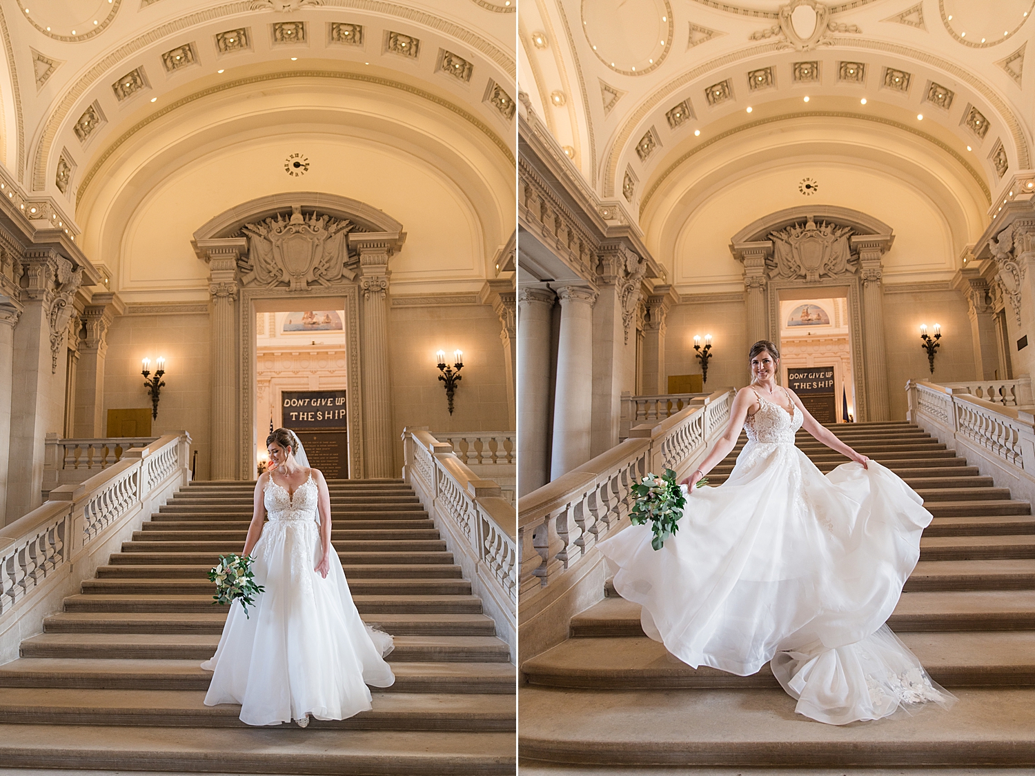 naval academy wedding bancroft hall bridal portrait