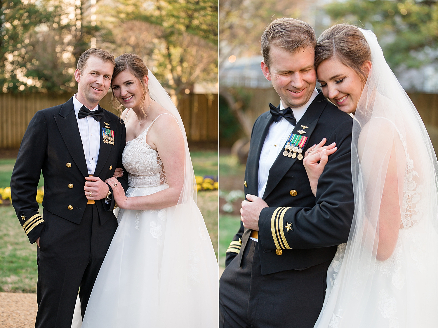 couple portrait in usna garden