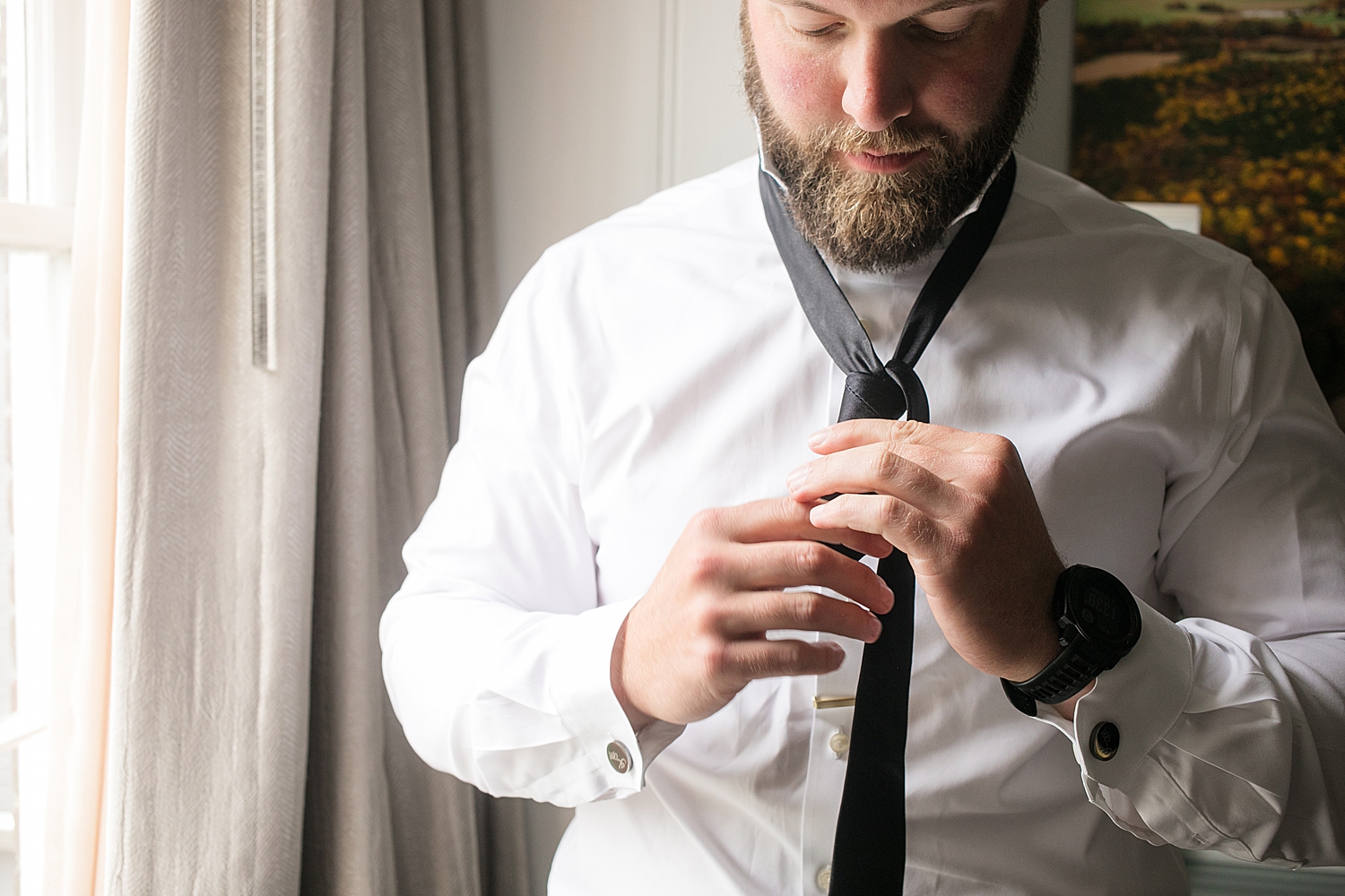 groom getting ready