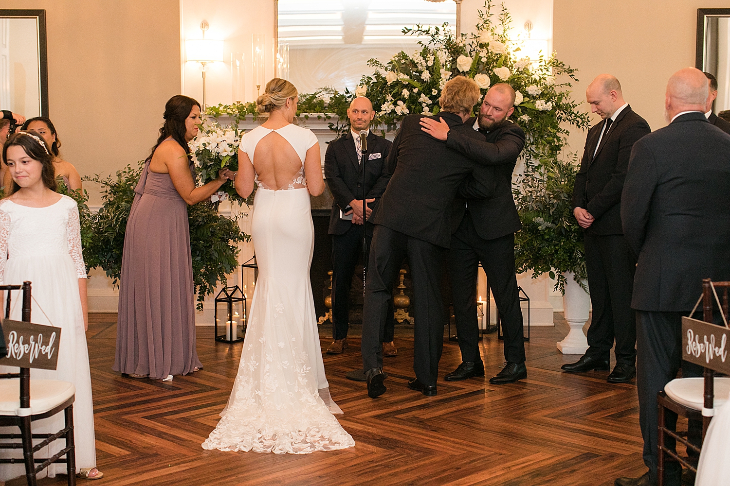 bride enters ceremony