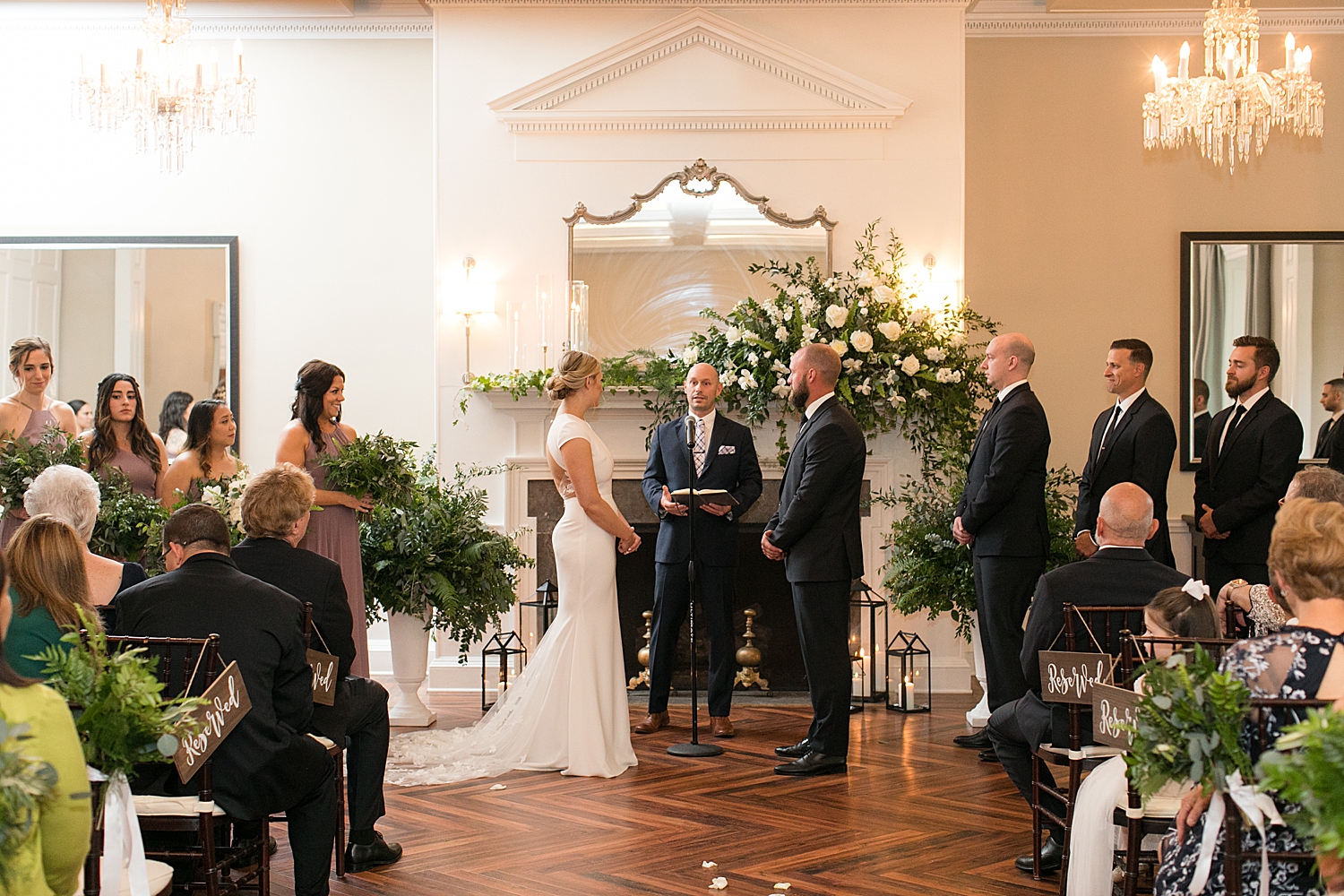 ceremony inside at tidewater inn