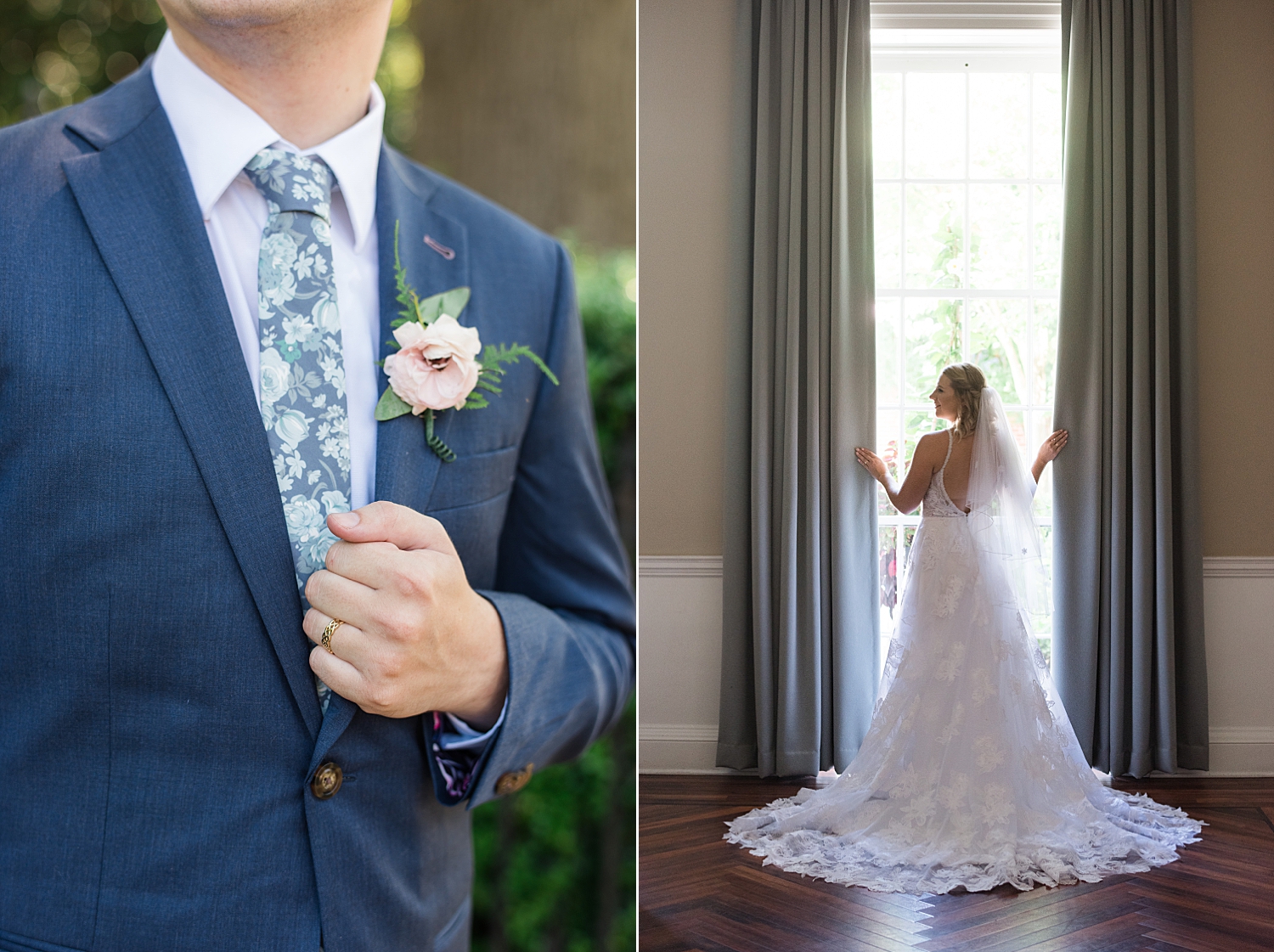 groom and bride portrait