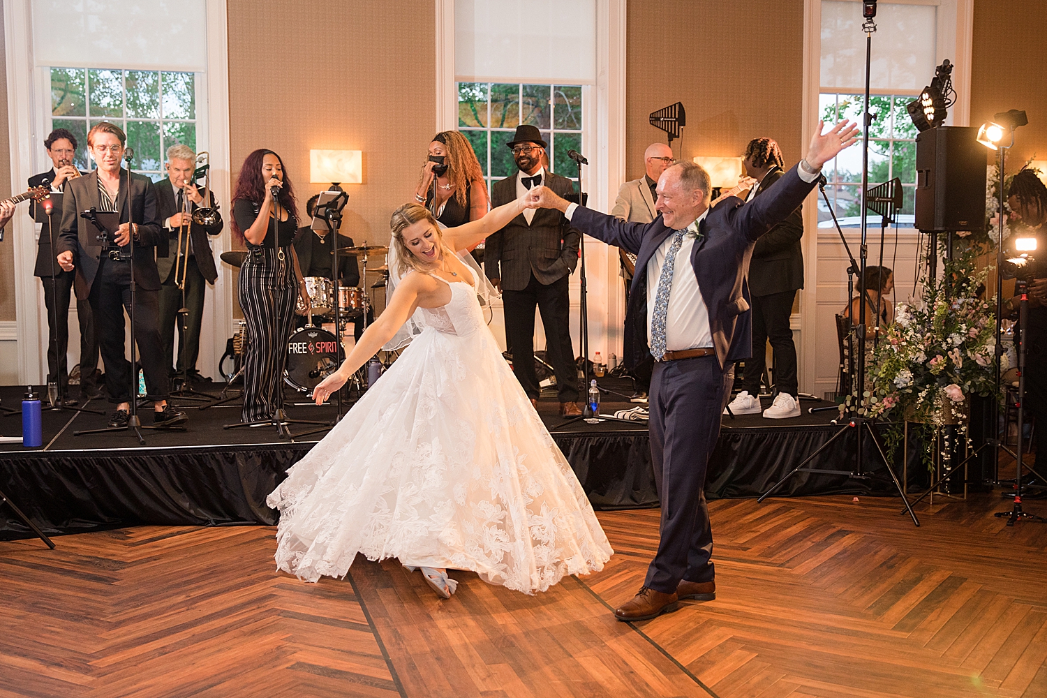 bride dancing with dad