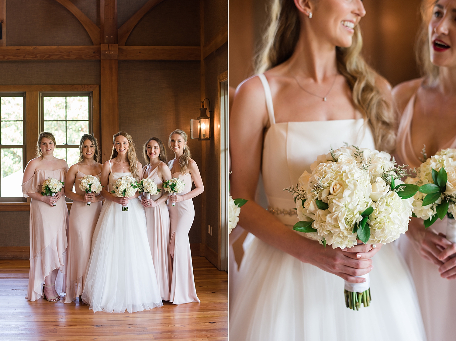 bride and bridesmaids