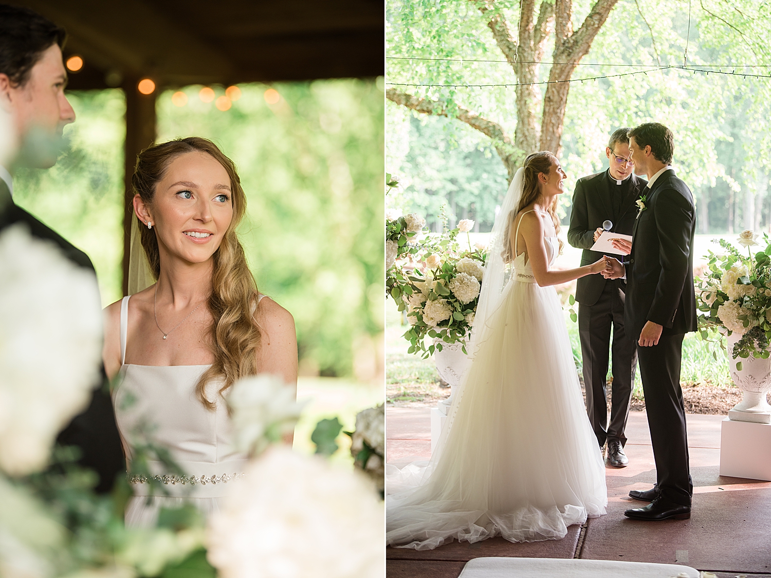 bride during ceremony