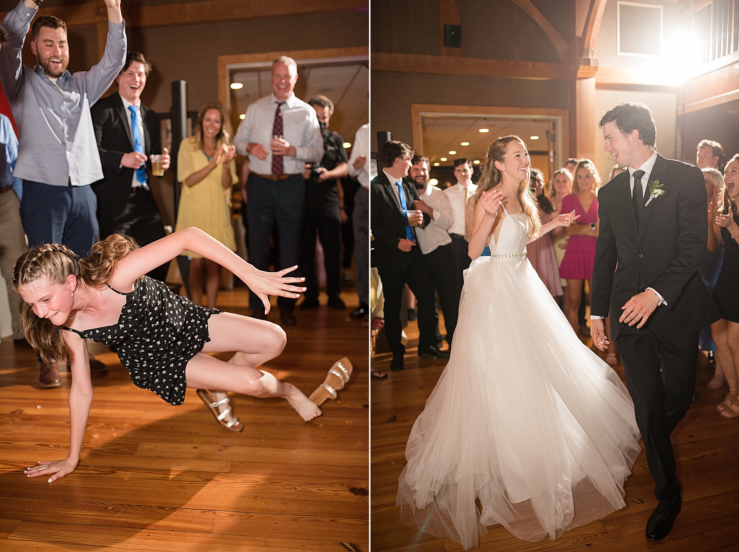 candid guests dancing