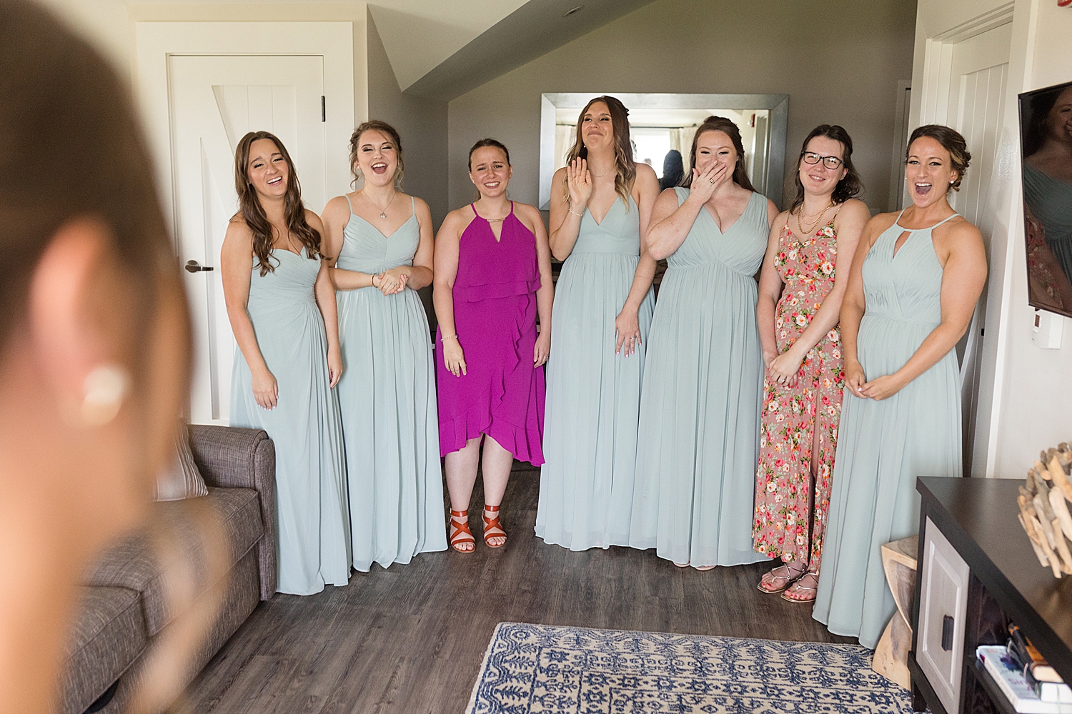 bridesmaids reveal reactions