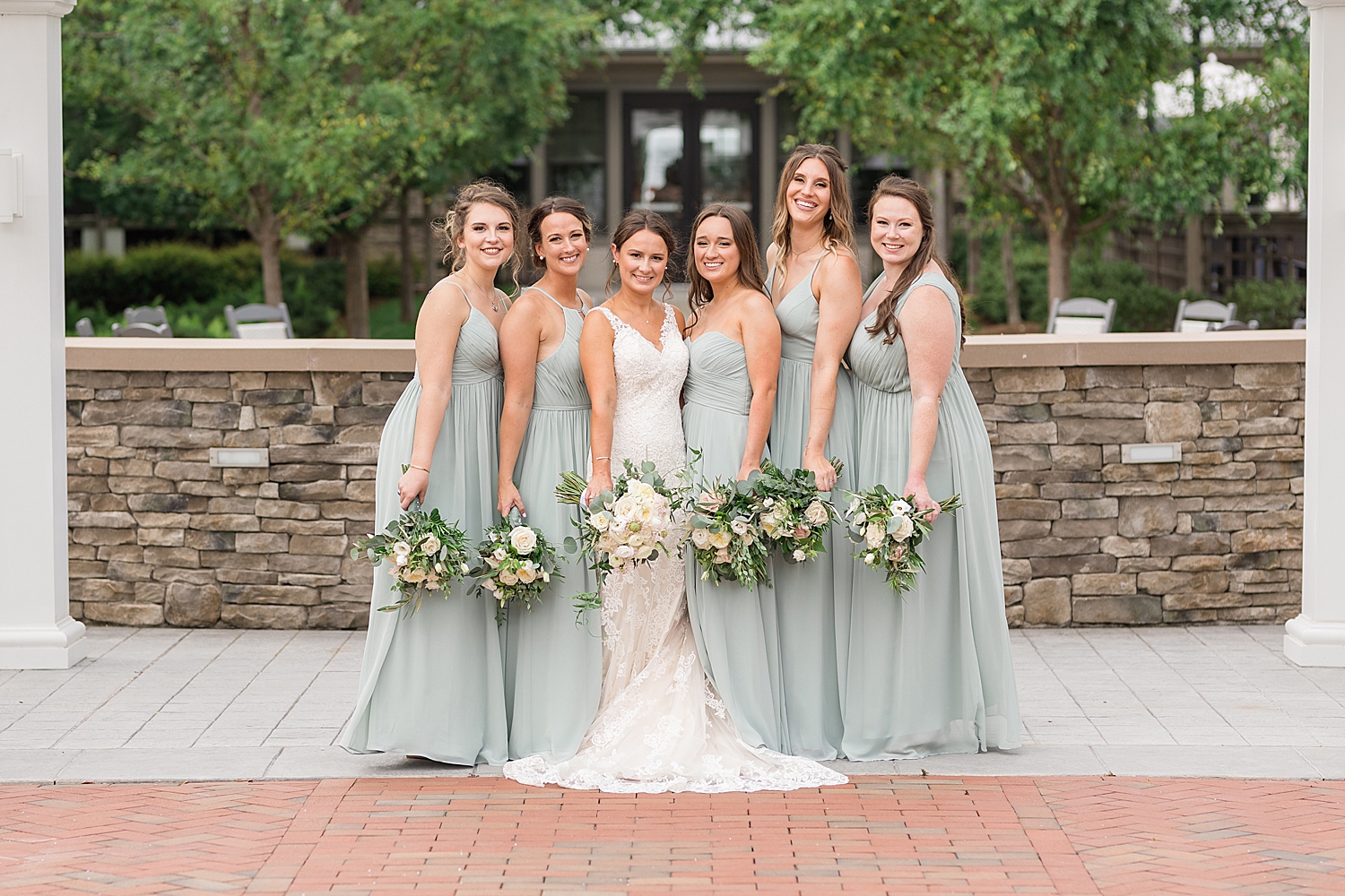 bride and bridesmaids