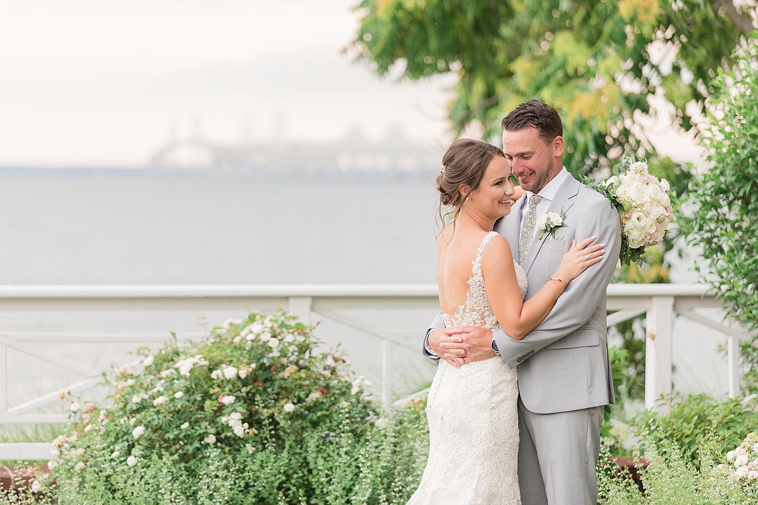 bride and groom portrait