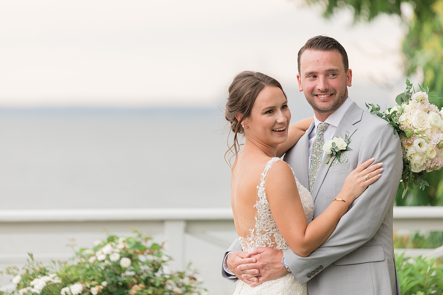 bride and groom portrait