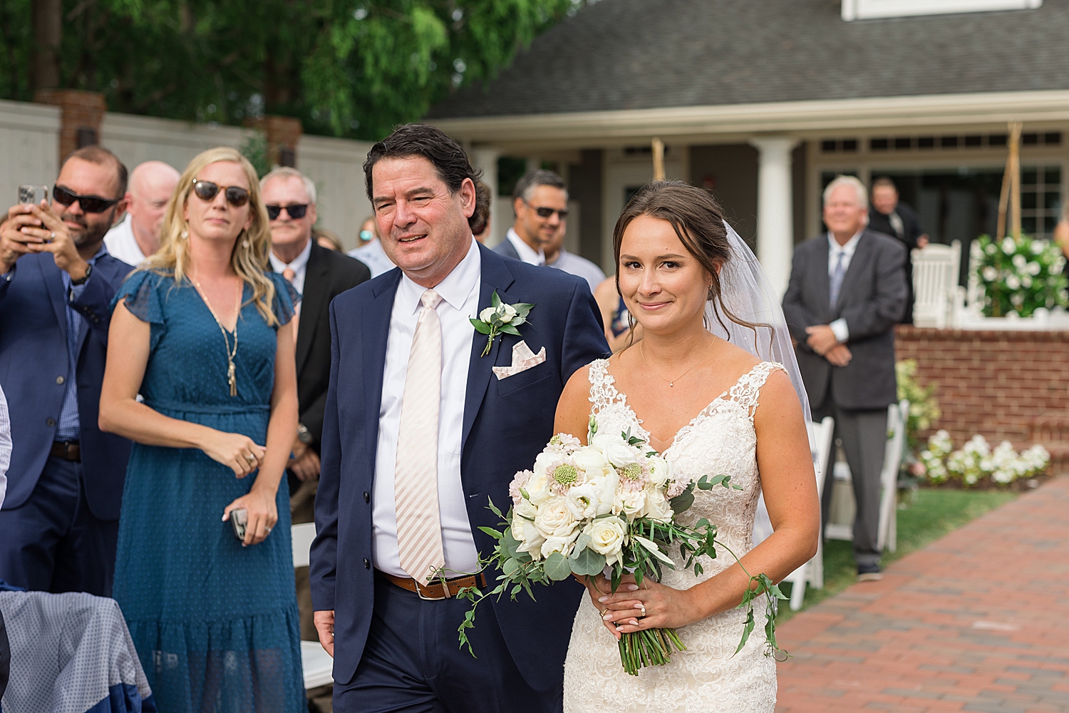 bride walking down aisle