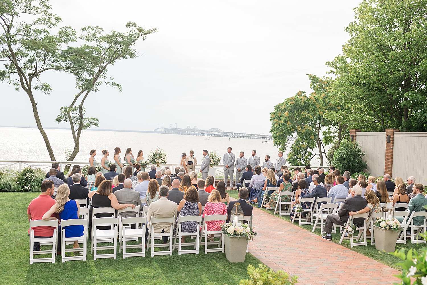 bay bridge wedding ceremony