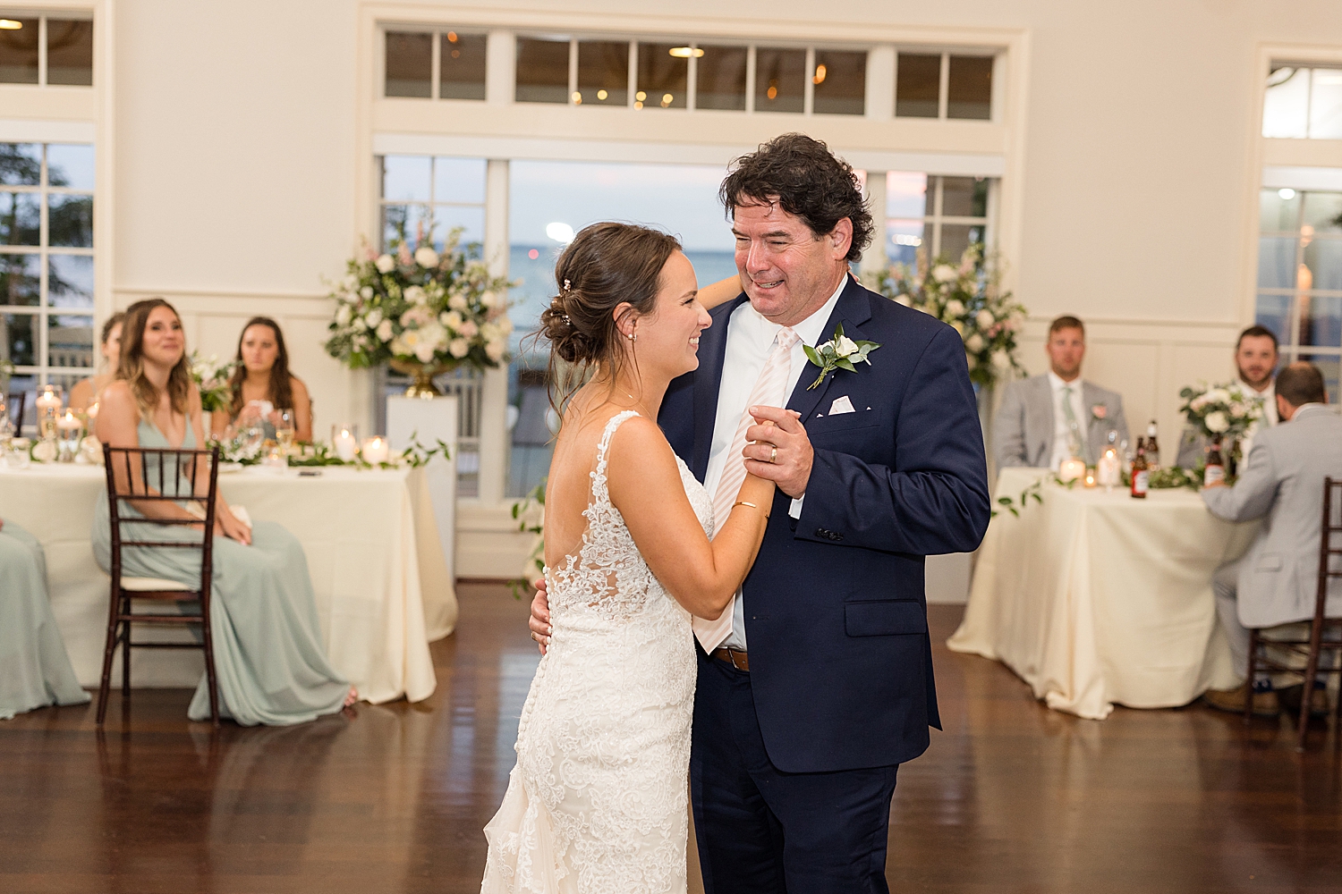 bride dances with dad