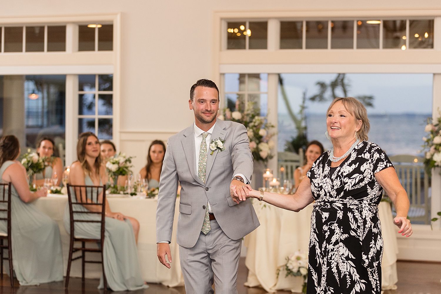 groom dances with mom