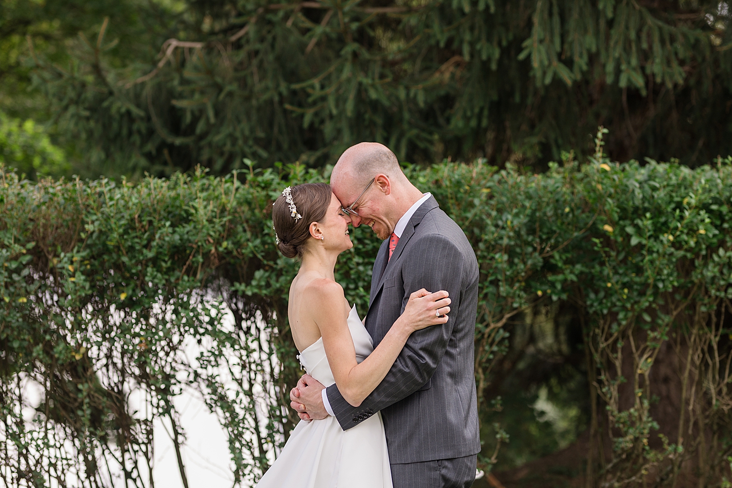 bride and groom portrait