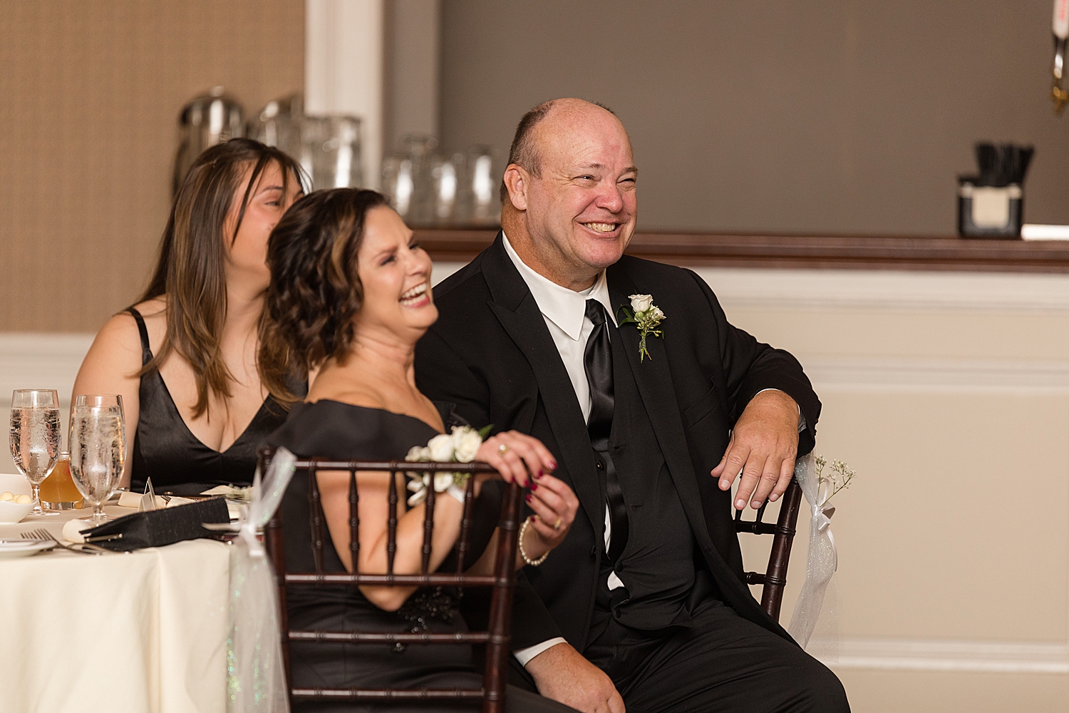 reactions to wedding toast