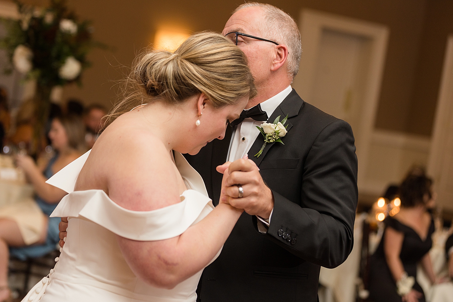 bride dances with dad