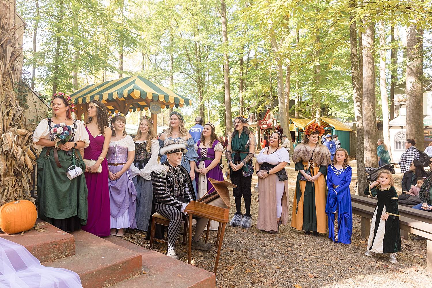 wedding party at maryland renaissance festival