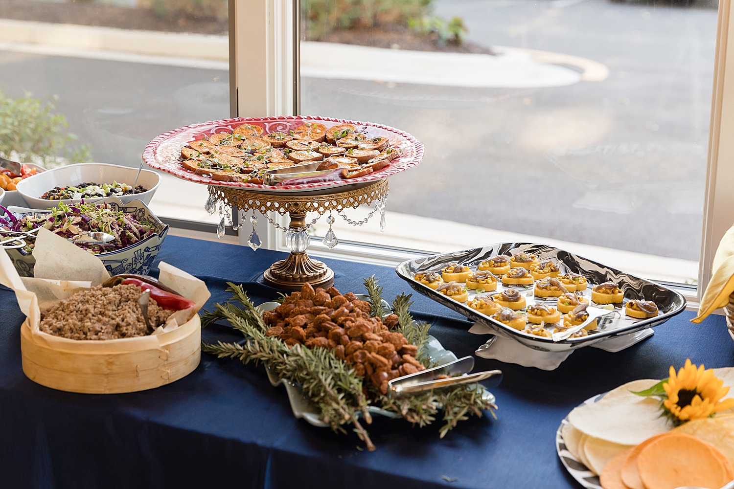 dessert table at reception