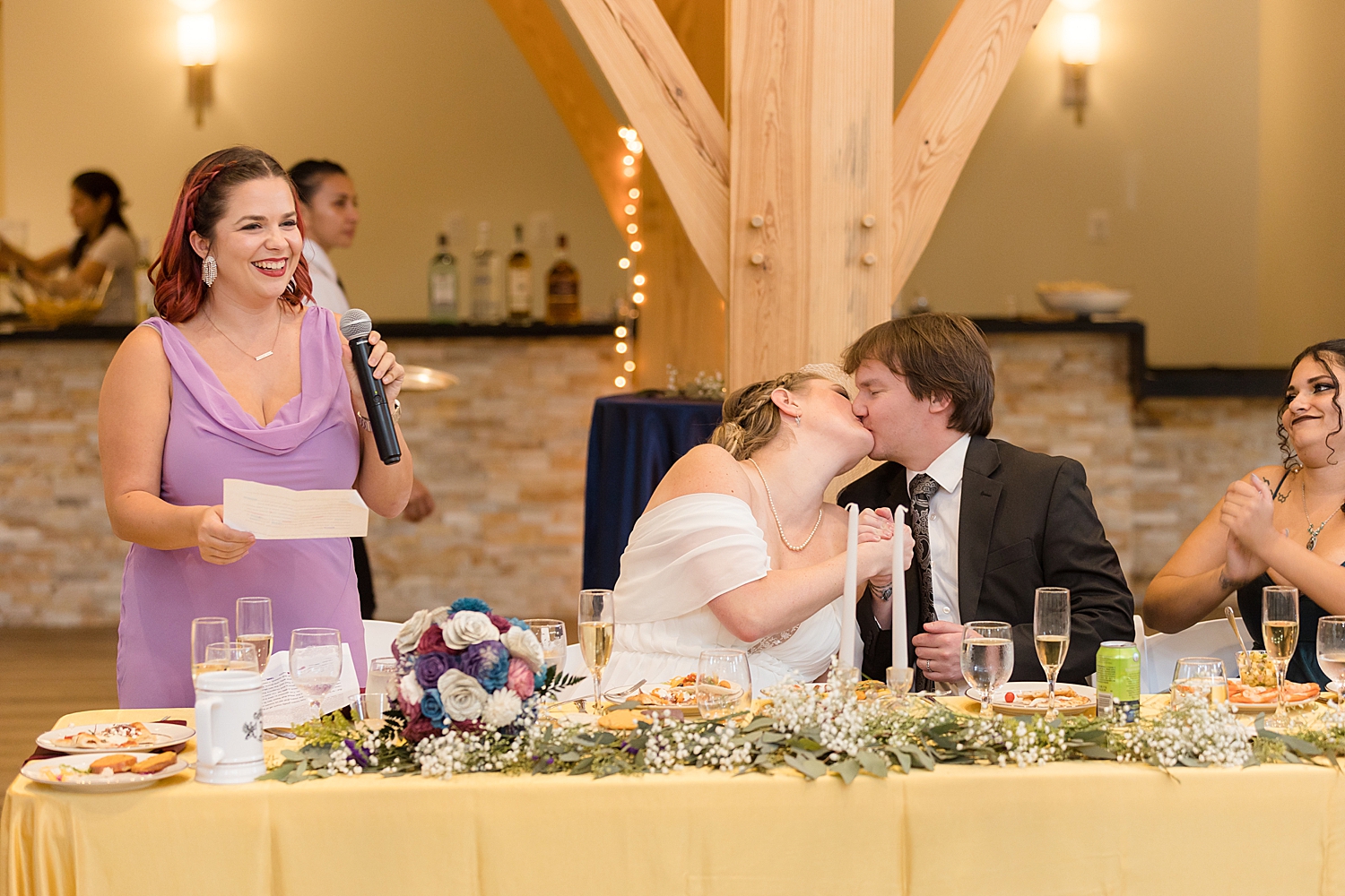 wedding toasts at the atreeum