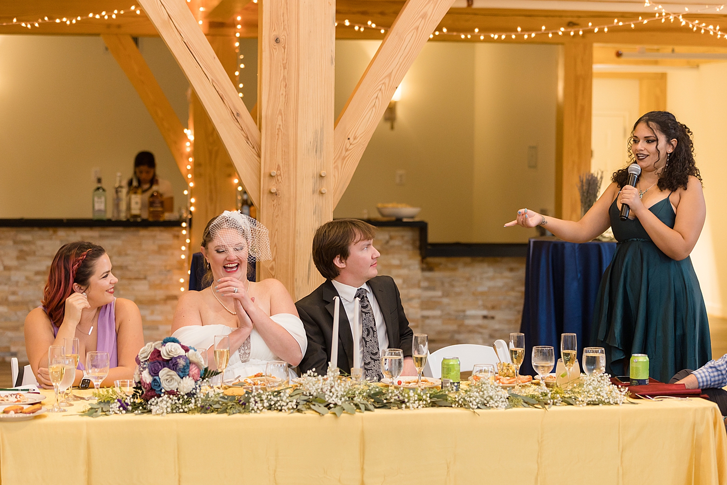 wedding toasts at the atreeum