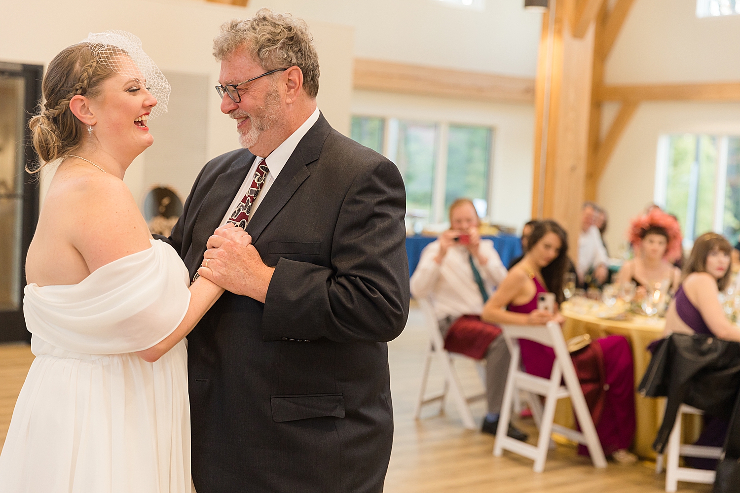 bride dances with dad