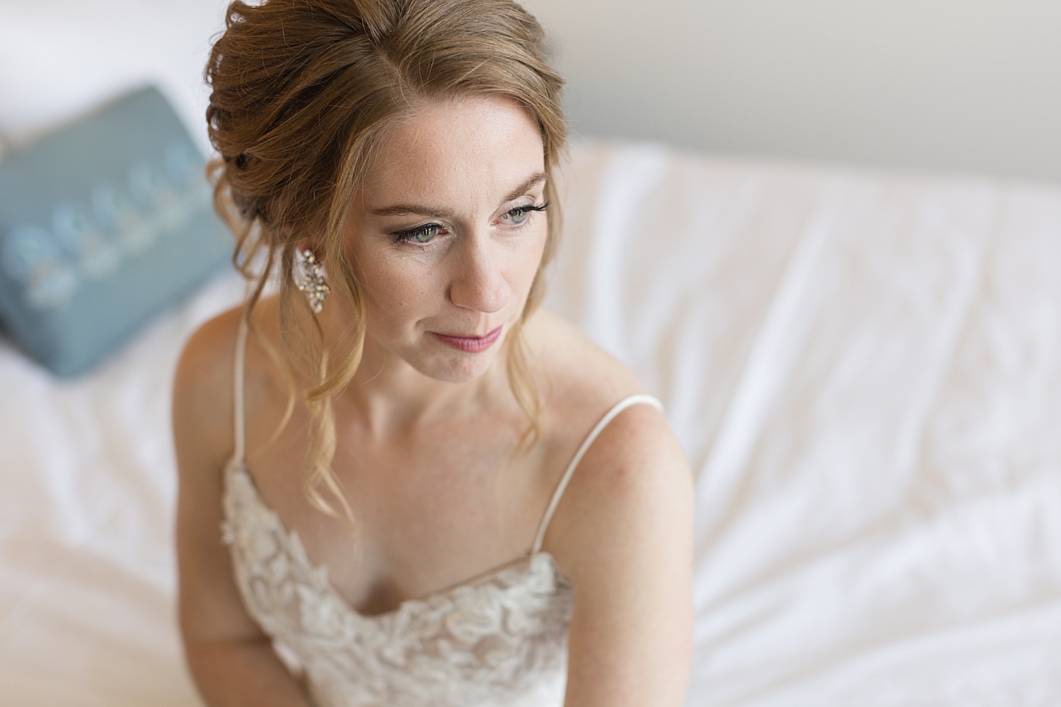 bridal portrait after getting ready